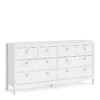 MADRID Double Dresser 4+4 Drawers in White