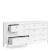 MADRID Double Dresser 4+4 Drawers in White - Image 9