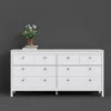 MADRID Double Dresser 4+4 Drawers in White - Image 7