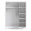 MADRID Wardrobe with 3 Doors in White - Image 9