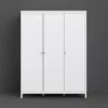 MADRID Wardrobe with 3 Doors in White - Image 7