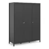MADRID Wardrobe with 3 Doors in Matt Black - Image 2