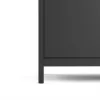 MADRID Wardrobe with 3 Doors in Matt Black - Image 6