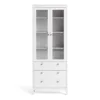 MADRID China Cabinet 2 Doors with Glass and 3 Drawers in White - Image 11