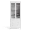 MADRID China Cabinet 2 Doors with Glass and 3 Drawers in White - Image 6