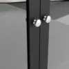 MADRID China Cabinet 2 Doors with Glass 3 Drawers in Matt Black - Image 6
