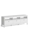 MADRID TV-Unit with 3 Drawers in White