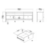 MADRID TV-Unit with 3 Drawers in White - Image 4