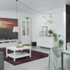MADRID Sideboard 2 Doors + 3 Drawers in White - Image 8