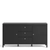 MADRID Sideboard 2 Doors + 3 Drawers in Matt Black - Image 11