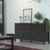 MADRID Sideboard 2 Doors + 3 Drawers in Matt Black - Image 8