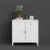 MADRID Sideboard 2 Doors + 1 Drawer in White - Image 6