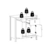 MADRID Sideboard 2 Doors + 1 Drawer in Matt Black - Image 2
