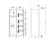 MADRID Wardrobe with 2 Doors in White - Image 3