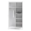 MADRID Wardrobe with 2 Doors in White - Image 7