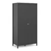 MADRID Wardrobe with 2 Doors in Matt Black