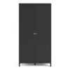 MADRID Wardrobe with 2 Doors in Matt Black - Image 13