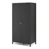 MADRID Wardrobe with 2 Doors in Matt Black - Image 12