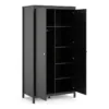 MADRID Wardrobe with 2 Doors in Matt Black - Image 11