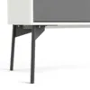 FUR China Cabinet 1 Door 1 Glass Door 2 Drawers in White and Grey - Image 6