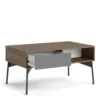 FUR Coffee Table with 1 Drawer in Grey, White and Walnut - Image 13