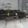 FUR Coffee Table with 1 Drawer in Grey, White and Walnut - Image 11