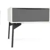 FUR Coffee Table with 1 Drawer in White and Grey - Image 6