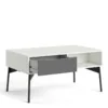 FUR Coffee Table with 1 Drawer in White and Grey - Image 12