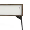 FUR TV-Unit 2 Sliding Doors 1 Drawer in Walnut, Grey and White - Image 6