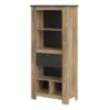RAPALLO 1 Drawer Bookcase in Chestnut and Matera Grey - Image 7