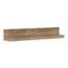 RAPALLO 135cm Wide Wall Shelf in Chestnut and Matera Grey