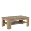 RAPALLO Large Coffee Table in Chestnut and Matera Grey