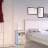 PARIS Bedside 2 Drawers in White - Image 10