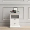 PARIS Bedside 2 Drawers in White - Image 9