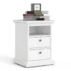 PARIS Bedside 2 Drawers in White - Image 8