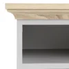 PARIS Bedside 2 Drawers in White and Oak - Image 7