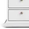 PARIS Bedside 2 Drawers in White and Oak - Image 6