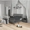 PARIS Bedside 2 Drawers in Matt Grey - Image 11