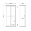 PARIS Wardrobe with 2 Drawers in Matt Grey - Image 4