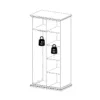 PARIS Wardrobe with 2 Drawers in Matt Grey - Image 2