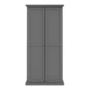PARIS Wardrobe with 2 Drawers in Matt Grey - Image 13