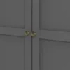 PARIS Wardrobe with 2 Drawers in Matt Grey - Image 6