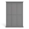 PARIS Wardrobe with 3 Doors in Matt Grey - Image 3