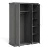 PARIS Wardrobe with 3 Doors in Matt Grey - Image 16