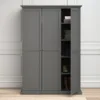 PARIS Wardrobe with 3 Doors in Matt Grey - Image 12