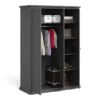 PARIS Wardrobe with 3 Doors in Matt Grey - Image 15