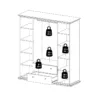 PARIS Wardrobe with 4 Doors and 2 Drawers in Matt Grey - Image 2