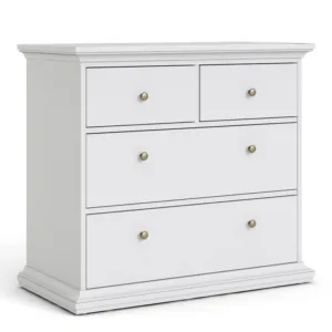 PARIS Chest of 4 Drawers in White