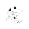 PARIS Chest of 4 Drawers in White and Oak - Image 2