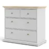 PARIS Chest of 4 Drawers in White and Oak - Image 11